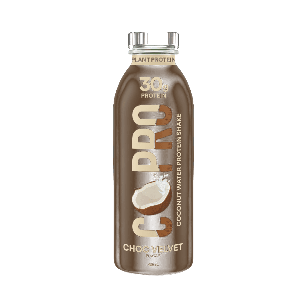 CoPro Choc Velvet — coconut water plant protein shake, 400mL